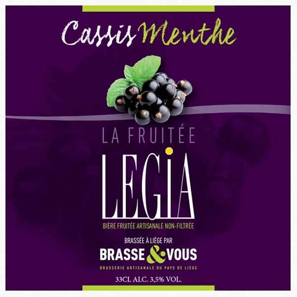 La Légia cassis-menthe de Brasse&Vous